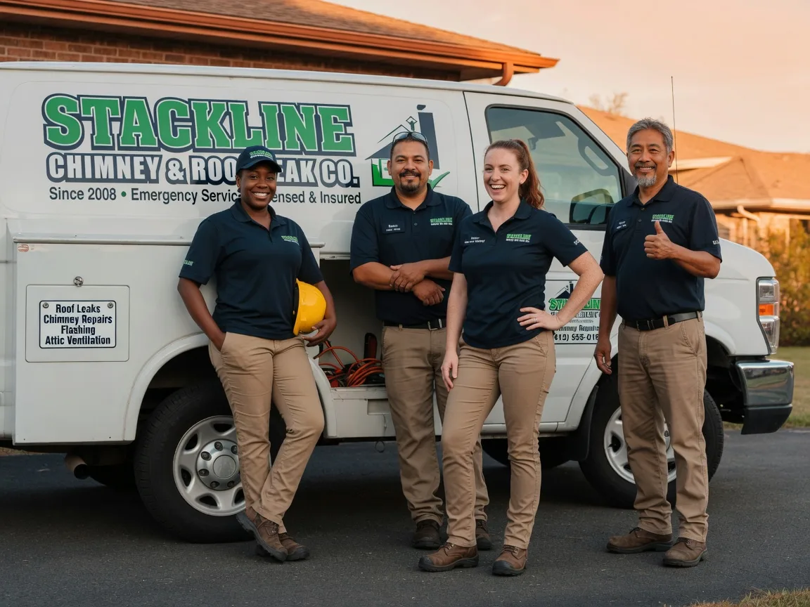 Chimney flashing repair company in Stacy, NC